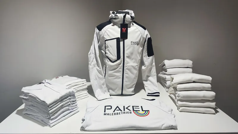 PAKEL Malerbetrieb weiße Softshelljacke, Polos und Hoodies